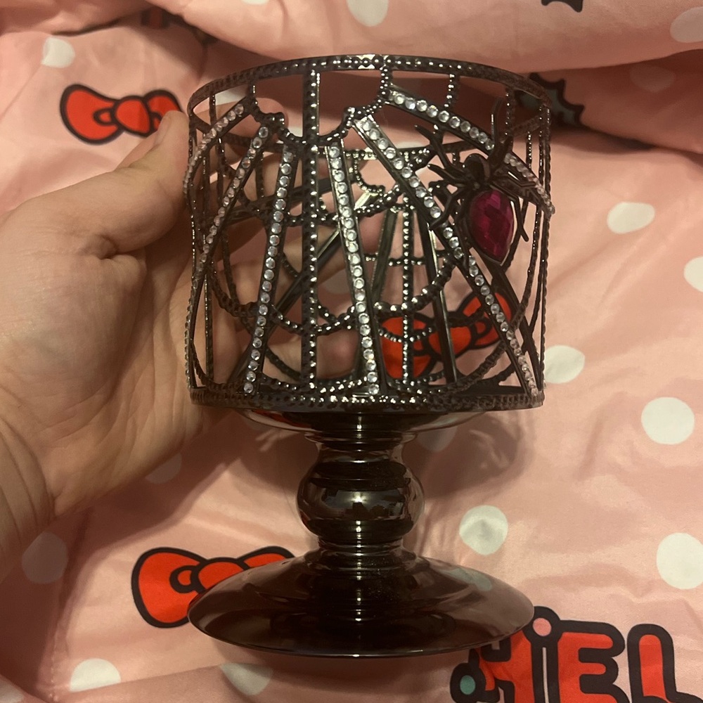 Sparkly Spider 3-WICK Candle Holder - Bath and Body Works Halloween ‘23